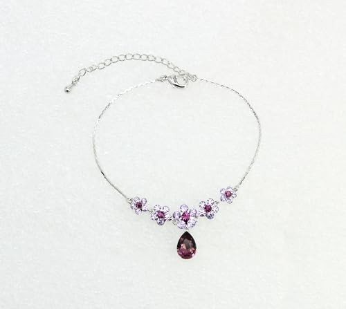 Image of Faship Gorgeous Rhinestone Crystal Floral Necklace Earrings Set
