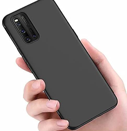 Image of Mobile Back Cover Case for vivo iQOO 3 5G (Silicone Case|CameraProtection|Black SC1510)