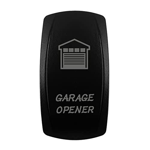 Image of Garage Opener Rocker Switch Cover Laser Etched Backlit Switch Cover Cap for Car Boat Dashboard