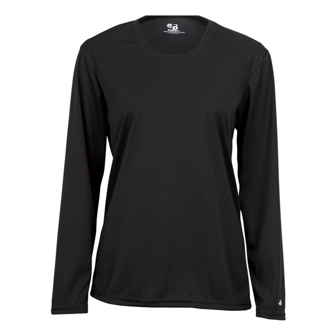 Badger Sports B-Core Ladies' L/S Tee Black 2X-Large