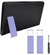eXtremeRate 2 Set of Light Violet Replacement Kickstand for Nintendo Switch Console, Back Bracket...
