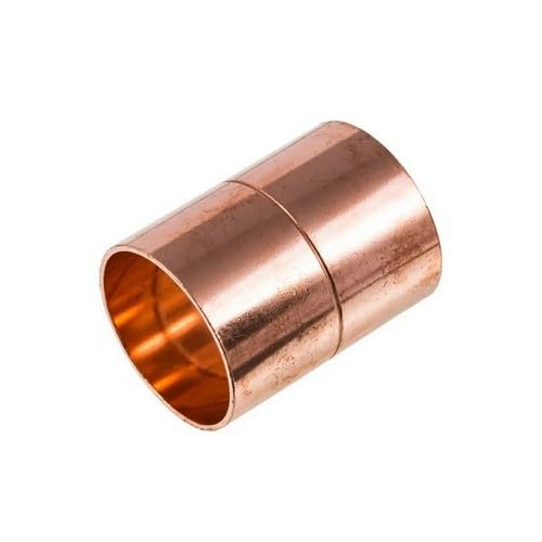 Securplumb Straight Coupler (Pack of 10) (15mm) (Copper)