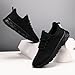 ZGPWZWL Mens Running Shoes Tennis Sneakers Fashion Gym Walking Slip On Lightweight and Comfortable Running Shoes for Men All Black Men Size 8.5