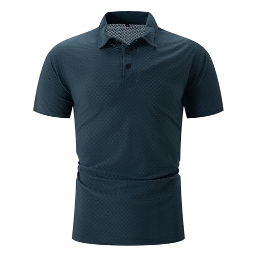 Polo d'été à manches courtes pour homme coupe ample et stretch