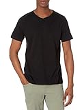 Organic Signatures Short-Sleeve 100% Organic Cotton Lightweight Slub Henley Shirt for Men (Size X-Large, Black)