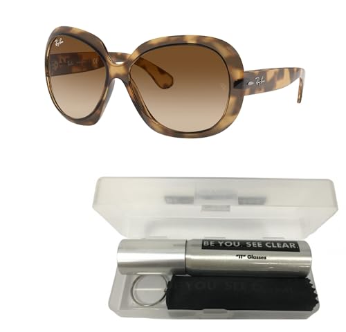 Ray-Ban RB4098 Sunglasses Bundle: RB 4098 JACKIE OHH II 642/13 Jackie Ohh Ii Havana Brown Gra and Eyewear Cleaning Kit2