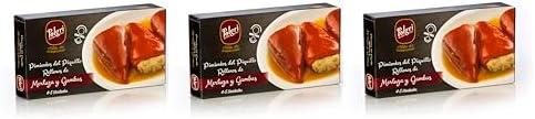 Polgri Pimientos del Piquillo Rellenos de Merluza y Gamba, 3 x 22...