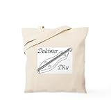 CafePress Dulcimer Diva Gig Bag For Accessories Natural Canvas Tote Bag, Reusable Shopping Bag