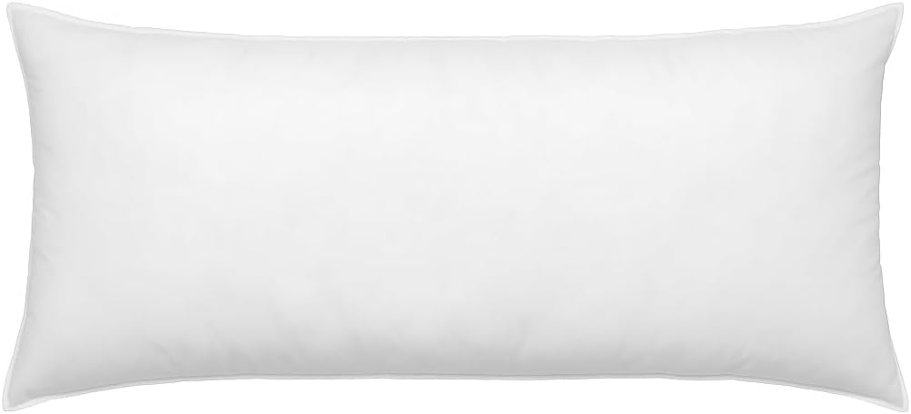 Riva Paoletti Hollowfibre Cushion Pad Insert Inner- Rectangular Shape - 100% Polyester Filling - Double Stitched Edges - 40 x 50cm - Designed in the UK