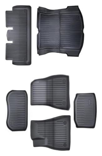 Tapis de sol Tesla Model 3 2021-2023 TPE imperméables et anti-poussière