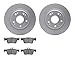 Dynamic Friction Company Rear Brake Rotors with 5000 Advanced Brake Pads 6502-59489