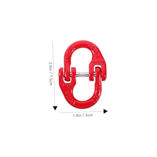 Conector de cadena de seguridad rojo de 2 toneladas para remolque de plataformas y barcos 2