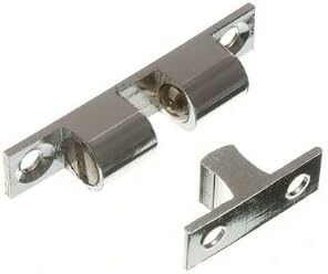 One Stop DIY 10 x DOUBLE BALL CATCH CUPBOARD LATCHES 42MM CHROME STAINLESS STEEL BALL NEW