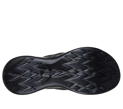 Skechers womens On-the-go 600 - Preferred Flip Flop, Black, 11 US2