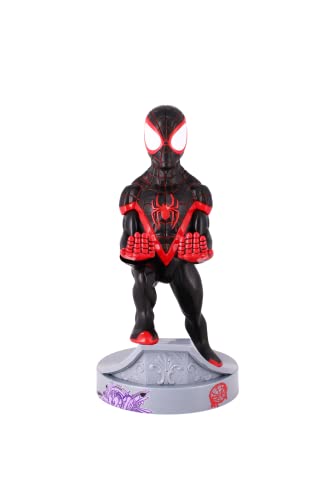 Exquisite Gaming Figurine - Marvel Spiderman Miles Morales Cable Guy - Support Manette/Téléphone CGCRMR300132