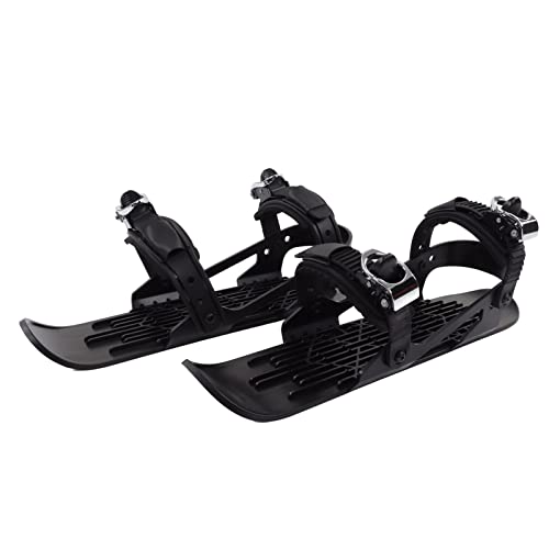 【LA MISURA UNIVERSALE PUÒ ESSERE REGOLATA】 Questi mini snowboard possono essere fissati direttamente sulle scarpe invernali o sugli scarponi da sci. La rilegatura sulle scarpe può essere regolata consente di connettersi a qualsiasi scarpa, come scarponi da sci, scarpe invernali, ecc., e una taglia può adattarsi a tutti i bambini, adatta per scarpe di taglia 30-38 EU. Sono fantastici e possono essere usati come regali per amici o familiari a cui piace sciare.