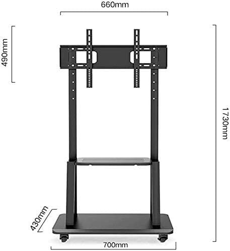 Soporte móvil para TV con ruedas y estante miniatura 2