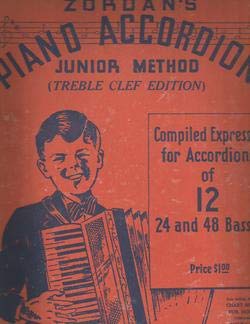 Unknown Binding Zordan's Piano Accordion Junior Method (Treble Clef Edition) Book