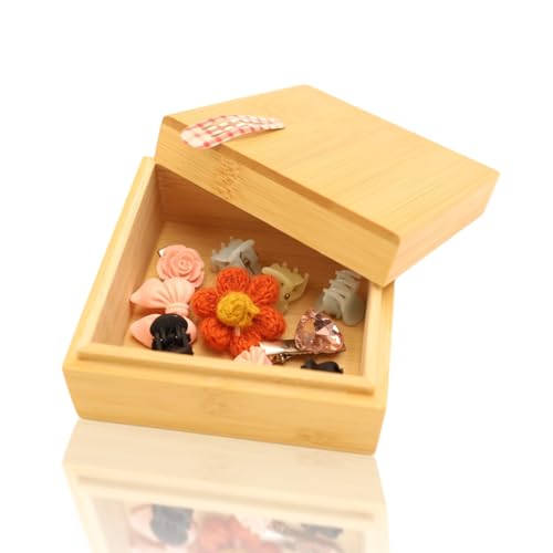 Holzbox klein, 10x10x6 cm, Bambus-Deckel, Aufbewahrungsbox für Zuhause, Dekoration, Pflanzen, Basteln, ideal für Heimdekor, Sammler, Geschenk Holzbox klein, 10x10x6 cm, Bambus-Deckel, Aufbewahrungsbox für Zuhause, Dekoration, Pflanzen, Basteln, ideal für Heimdekor, Sammler, Geschenk