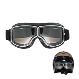 【Verstellbarer Bund】Der Motorradbrille gürtel ist verstellbar und besteht aus hochelastischen Gummifäden mit hoher Oberflächenhärte, erhöhter Elastizität und Korrosionsbeständigkeit und lässt sich nicht leicht verformen oder brechen. Sorgt für einen guten Sitz auf jedem offenen Helm.