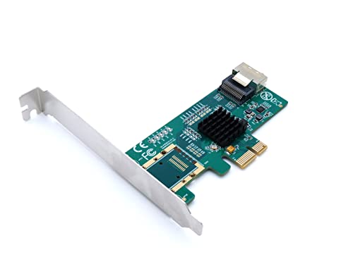 Mini PCI-E Controller-Karte – 4x SATA III Ports, Marvell 88SE9215 Chip – Für Notebooks, Kompatibel Mit Windows, Mac, Linux