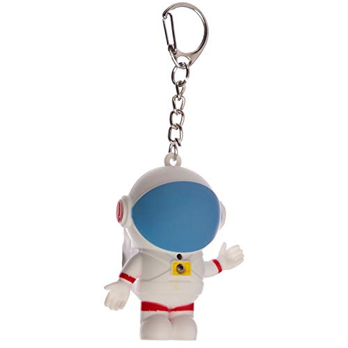 – 1Pcs Rocket and Space Cadet Retro Light and Sound LED Keyring For Home Uses (Random Colour)