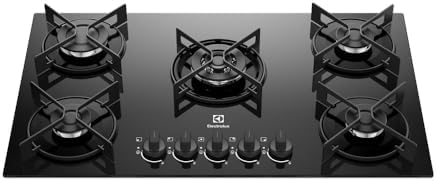 Electrolux Cooktop 5 Bocas Gás Electrolux Mesa de Vidro Efficient...