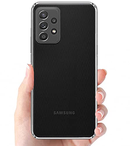 Image of Soft Flexible Silicone Back Cover Compatible with Samsung Galaxy A52s 5G / A52 (Silicone-TPU)