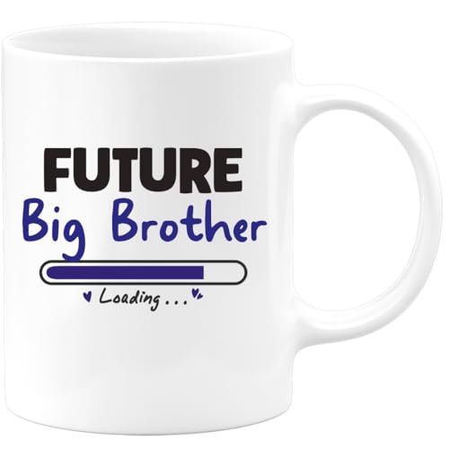 quotedazur - Mug Future Big Brother - Special Baby Announcement (Loading...) - Cute Sibling Announcement Gift, Fun Baby Reveal for New Parents, Family Celebration, Idea