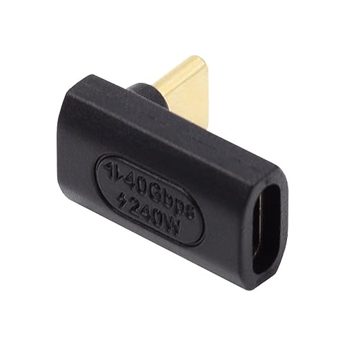 Image of chenyang USB C Connector USB4 Type C 240W Power 40Gbps Data 8K Video Extension Connector Adapter 90 Degree UP Down Angled