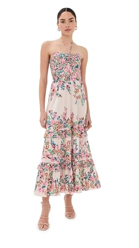 June Dress - Confetti Floral Biscotti Beige / XXL