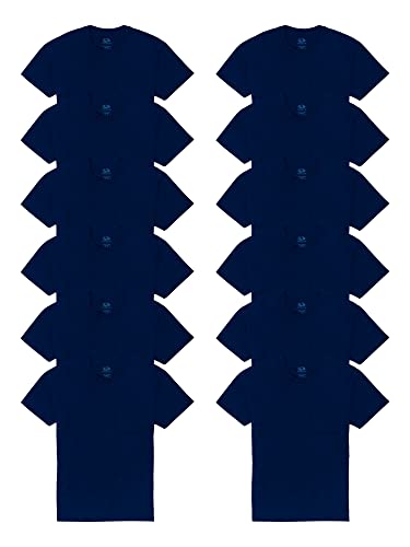 T-shirt crew navy anti-transpiration fini le textile rêche sur la peau