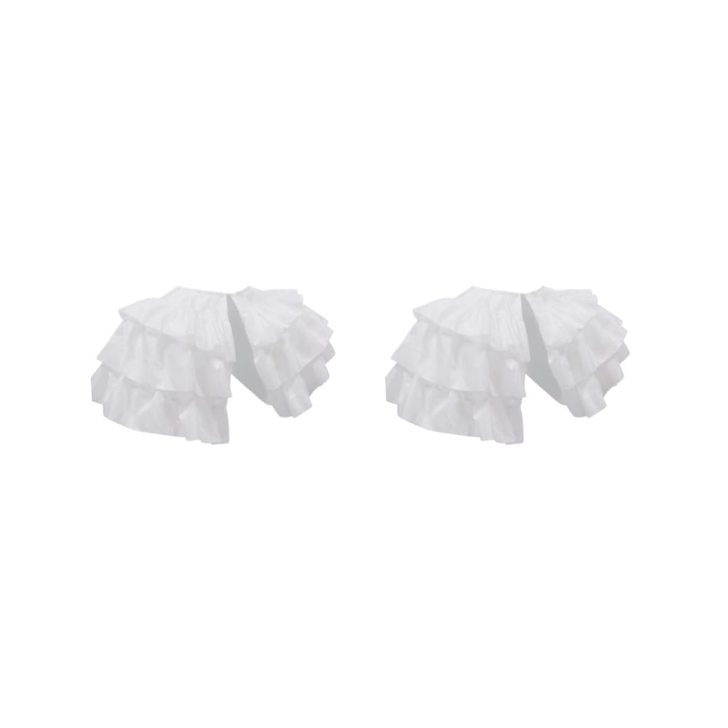 Lolita - Sottogonna da donna in crinolina, doppio lato, per costume da ballo, cosplay, colore: bianco