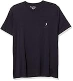 Nautica Men's Short Sleeve Solid Classic fit Fit V-Neck T-Shirt (Navy, Large)