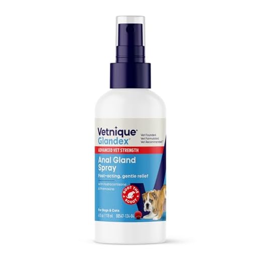 Glandex Medicated Dog Anal Gland Spray - Pain Relieving & Anti-Itch Formula to Soothe Inflamed Anal Glands in Dogs & Cats - Fast Acting Clinical Formula - Vet Recommended - Boot The Scoot (4oz)