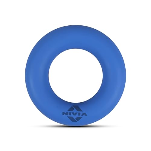 Nivia Power Hand Grip for Wrists, Forearms, Latex Free, Wrist Control Grip, Arm Strength Equipment, Hand Grip Strengthner, Durable Round Shape Grip, for Unisex Adults (Dark Blue, Pack of 1)