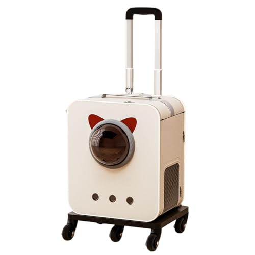 LairaAur 3 イン 1 多機能ペットキャリー 猫犬通用 9kg 以内折りたたみ可 キャリーカートリュック手提げ 3 用 静音万向キャスター通気ストレス防止 大容量一時ペットベッド (バックパック + レバー,B)
