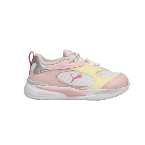 PUMA Toddler Girls Rs-Fast Limits Shiny Ac Slip On Sneakers Shoes Casual - Pink, White