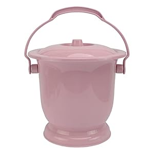 HEMOTON Plastics Urinepotten Urine Emmers Met Deksels Handvat Draagbare Toiletten Plassen Voor Kinderen Volwassenen Zwangere Vrouwen Roze