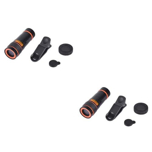 Housoutil 2pcs Cell Phone Lens Smartphone Telephoto Lens Telephoto Lens with Tripod