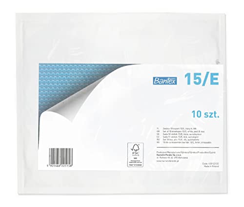 Bantex Satz mit 10 Luftpolsterumschläge Polsterumschlag Versandtaschen E5 (240 x 275 mm) 15/E, Weiß, Briefumschläge, Luftpolster Umschläge Taschen mit Selbstklebeverschluss