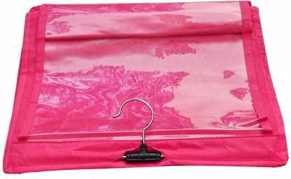 Image of Hanging Handbag Purse Organizer, Upgrade Dust Proof Purse Organizer Closet, Wardrobe Closet Organizer, Washable Handbag Organizer for Women Handbags Purse (6 Pocket 1 Pcs Pink)