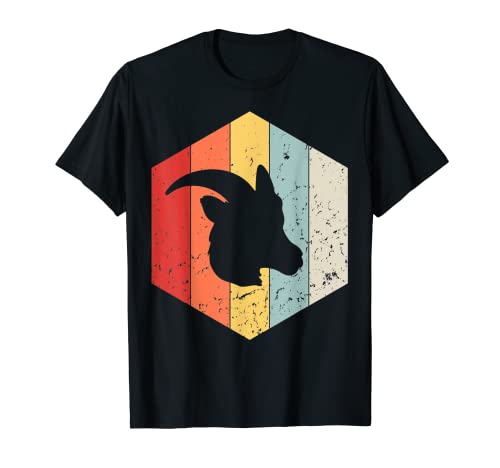 Vintage cabra retro cabra silueta animal amante 80s 90s Camiseta