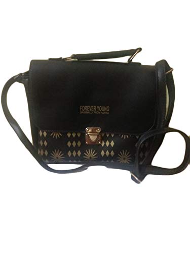 Image of Women's Black Pu Leather Sling Bag