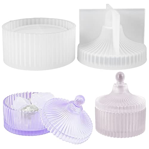 Cisolen Molde de Resina Epoxi para Joyería - Caja de Almacenamiento y Moldes de Fundición para Manualidades y Bricolaje