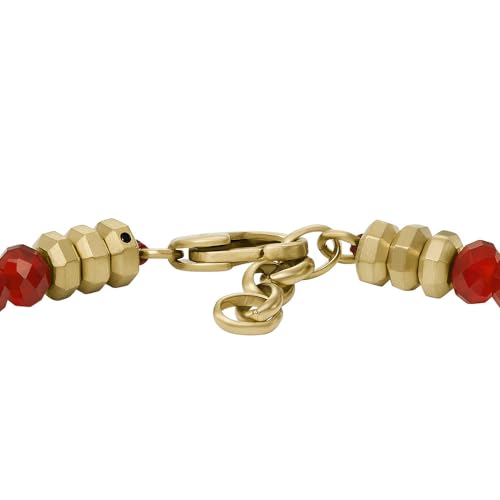Fossil Herrenarmband All Stacked Up Beads Achat rot, JF04606710 – Ansicht 5