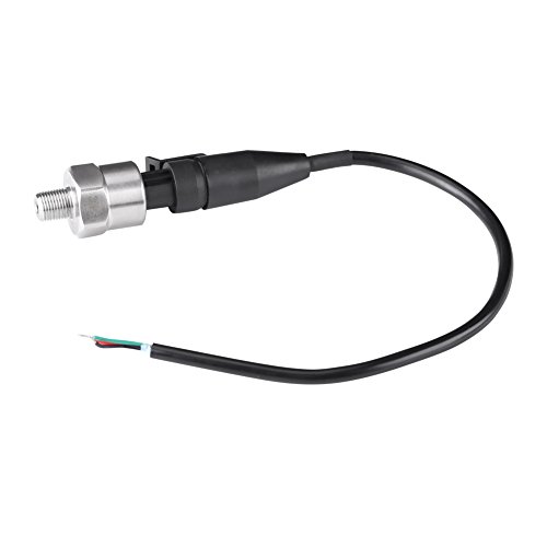 Pressure Transducer Sender Sensor Transmitter Sensor for Oil Fuel Air Water 1/8"NPT Thread 1/8"-27 NPT. DC 5V(30PSI)