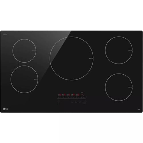 36 in. 5 Burner Element Induction Cooktop in Black with Power Element and SmoothTouch Controls