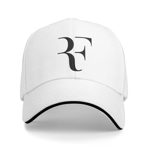 RF Roger Federer Patch Tenis Gorra de béisbol Unisex Gorras Casuales de béisbol al Aire Libre 2024 Gorras de Crema Solar Gorra de Primavera