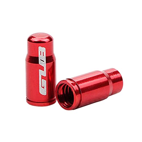 Tapón de válvula de neumático aluminio rojo miniatura 1